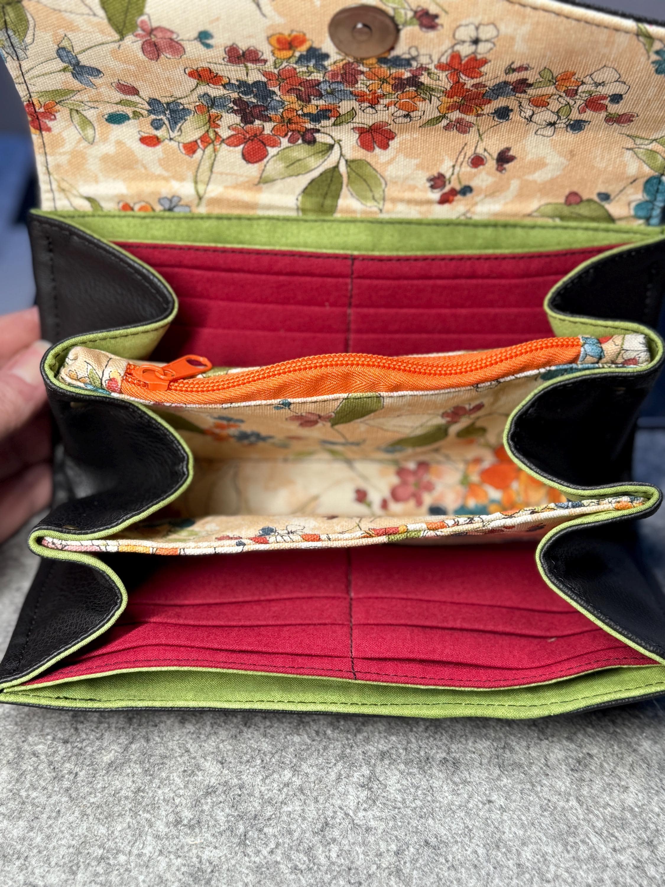 Necessary Clutch Wallet – 12 Card Slots, Zipper & Slip Pockets