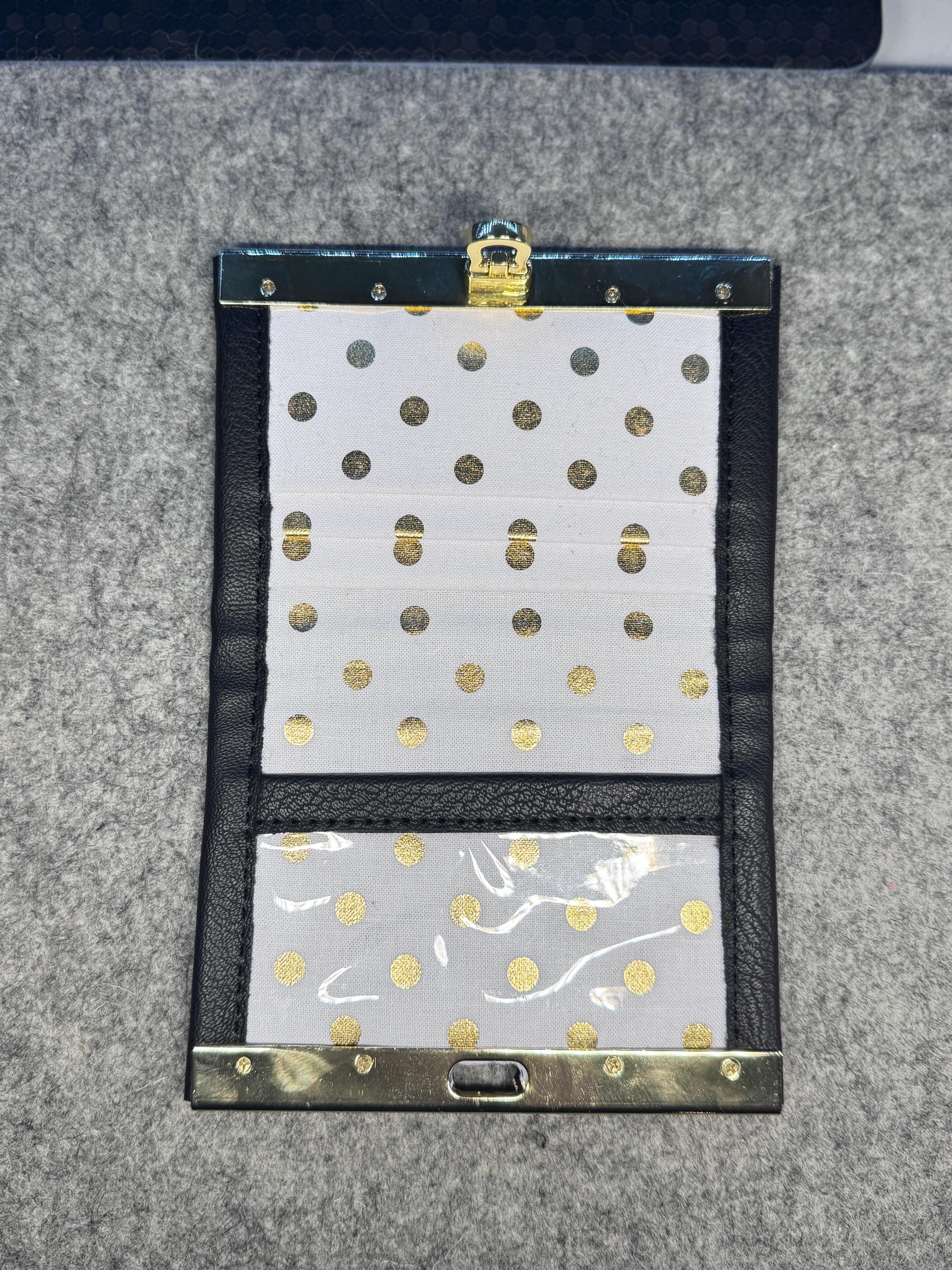 Handmade Small Bi-Fold Wallet – Compact Card Holder with Flip Lock