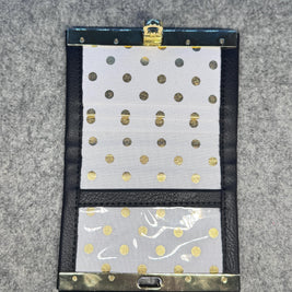 Handmade Small Bi-Fold Wallet – Compact Card Holder with Flip Lock