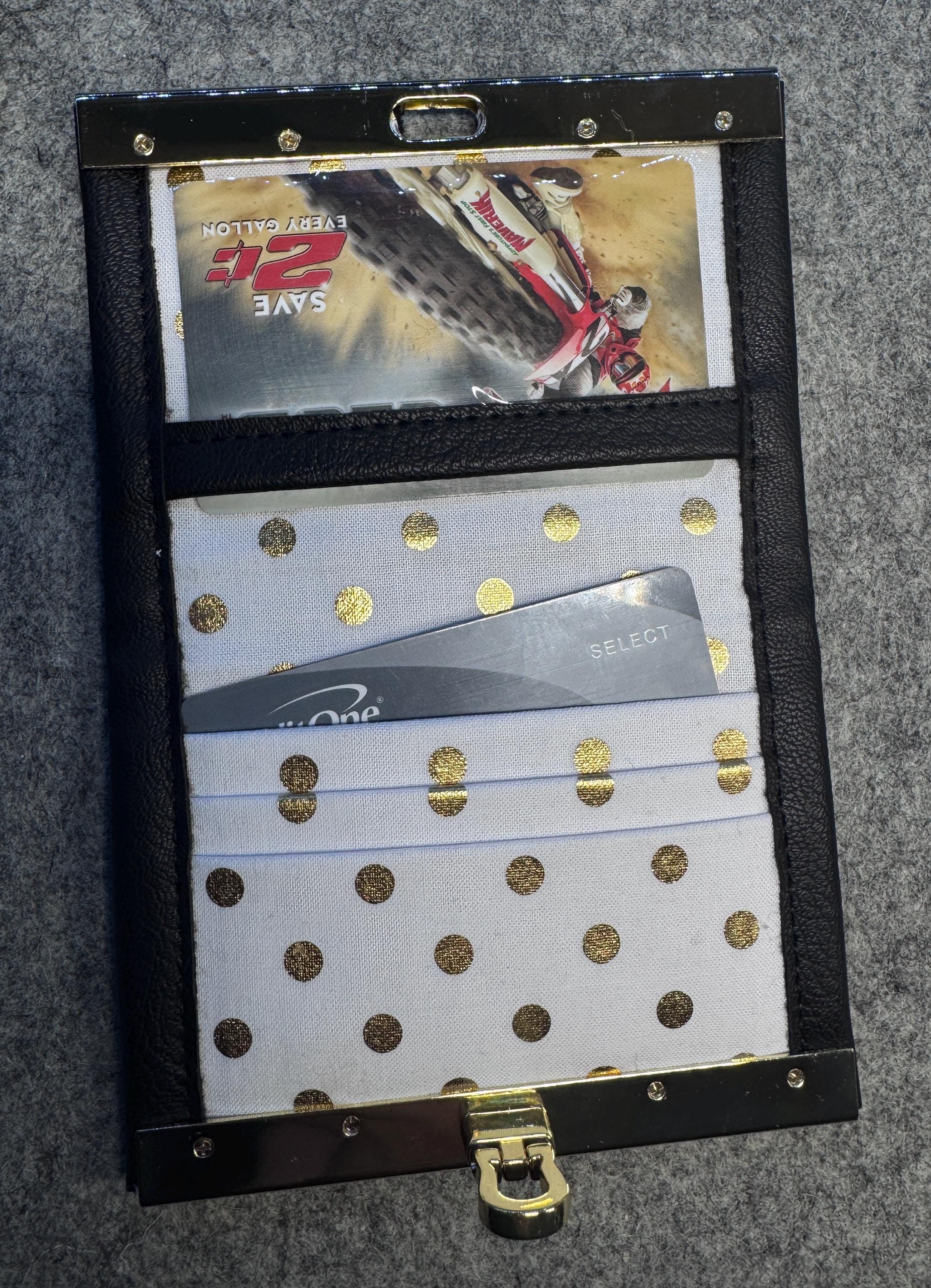 Handmade Small Bi-Fold Wallet – Compact Card Holder with Flip Lock