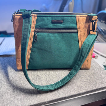 Sunshine Crossbody Bag: Cork & Waterproof Canvas Shoulder Bag