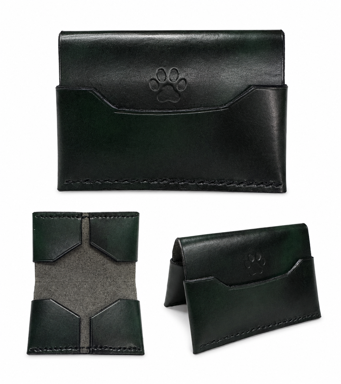 Leather slim wallet