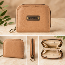 Mini Classic Zip Around Leather Wallet
