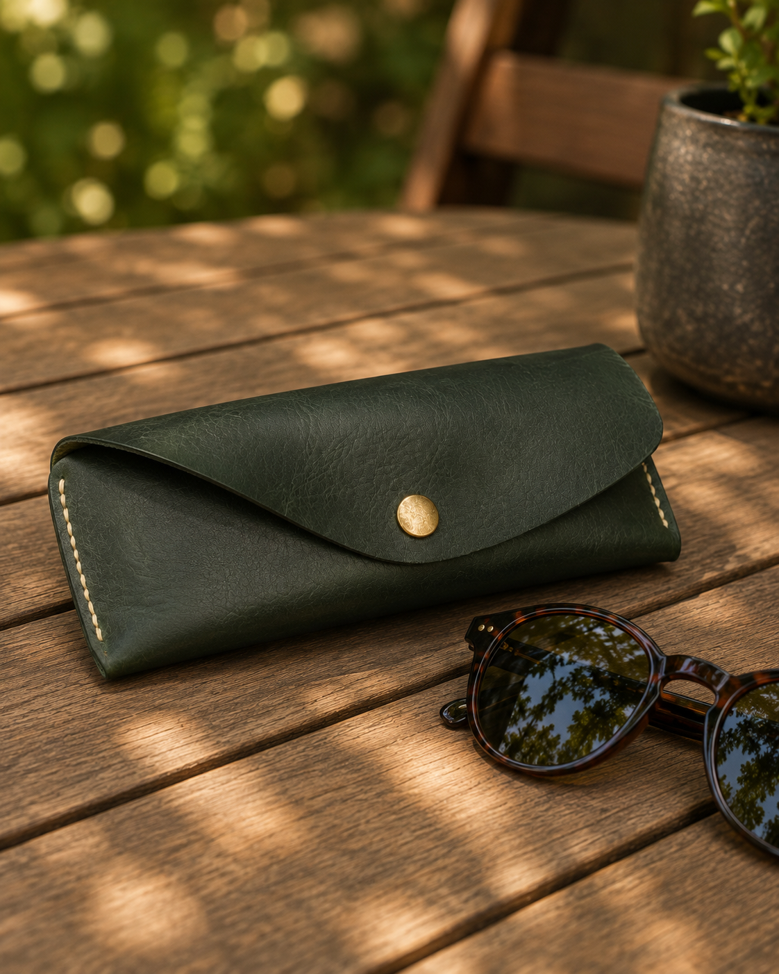 Handmade Leather Eyeglass Case
