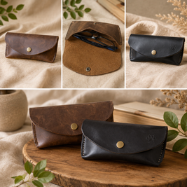Handmade Leather Eyeglass Case