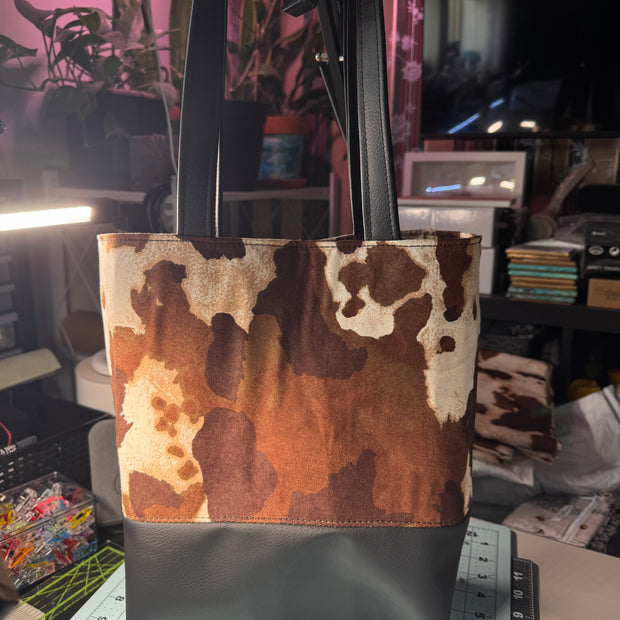 Tuesday Tote - Cow Print