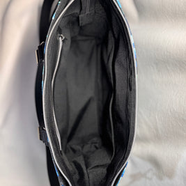Mr Heckles Handbag - Floral and Black Faux Leather