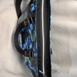 Mr Heckles Handbag - Floral and Black Faux Leather