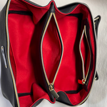 Black/Red Print Zip N Grip - Travel Bag