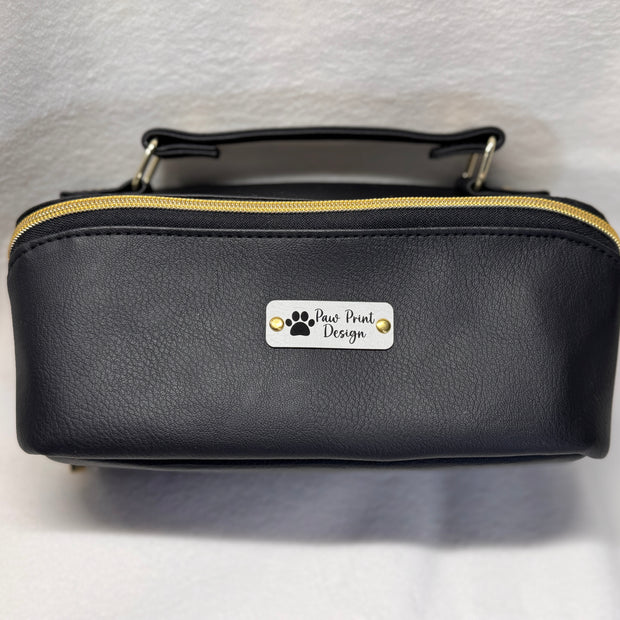 Black/Red Print Zip N Grip - Travel Bag