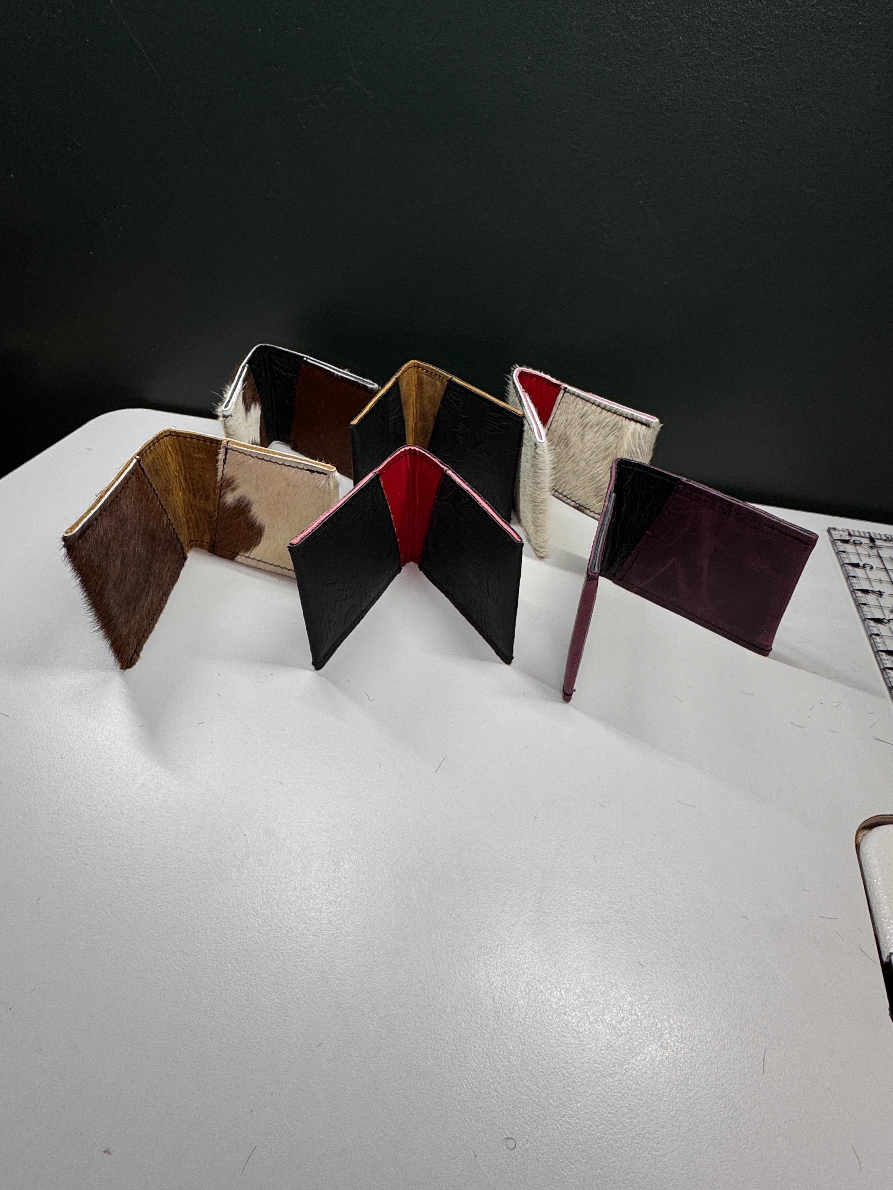 Hair-on-Hide & Leather Bifold Wallet – Handmade, One-of-a-Kind