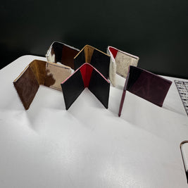 Hair-on-Hide & Leather Bifold Wallet – Handmade, One-of-a-Kind