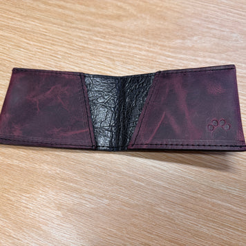 Hair-on-Hide & Leather Bifold Wallet – Handmade, One-of-a-Kind