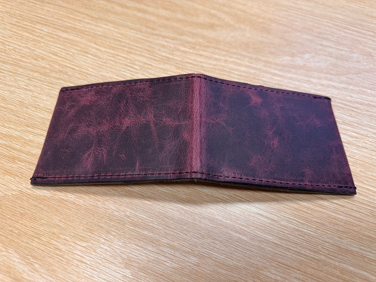 Hair-on-Hide & Leather Bifold Wallet – Handmade, One-of-a-Kind
