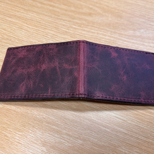 Hair-on-Hide & Leather Bifold Wallet – Handmade, One-of-a-Kind