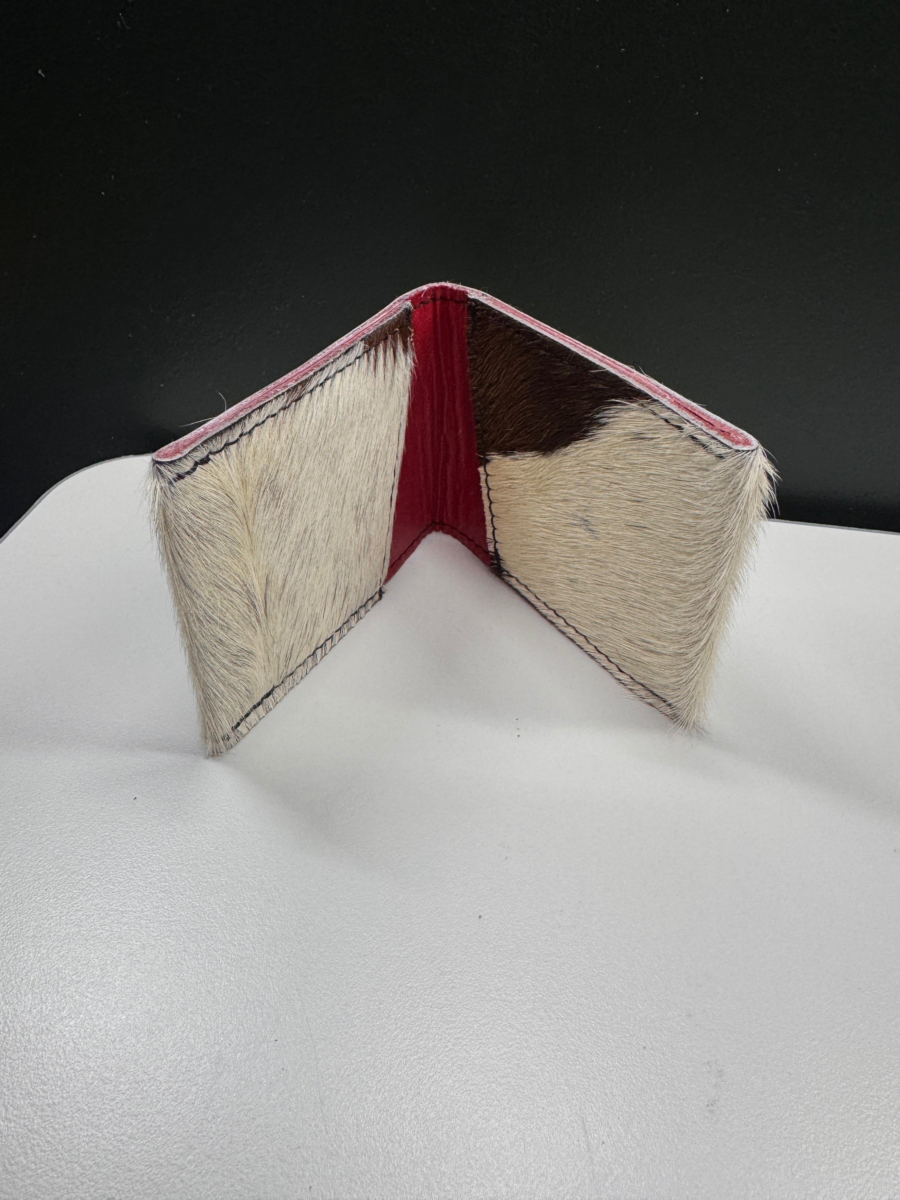 Hair-on-Hide & Leather Bifold Wallet – Handmade, One-of-a-Kind