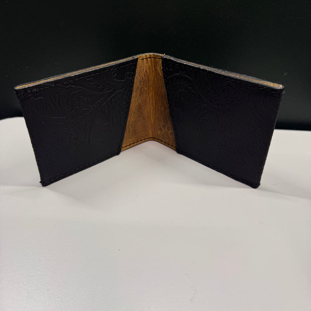 Hair-on-Hide & Leather Bifold Wallet – Handmade, One-of-a-Kind