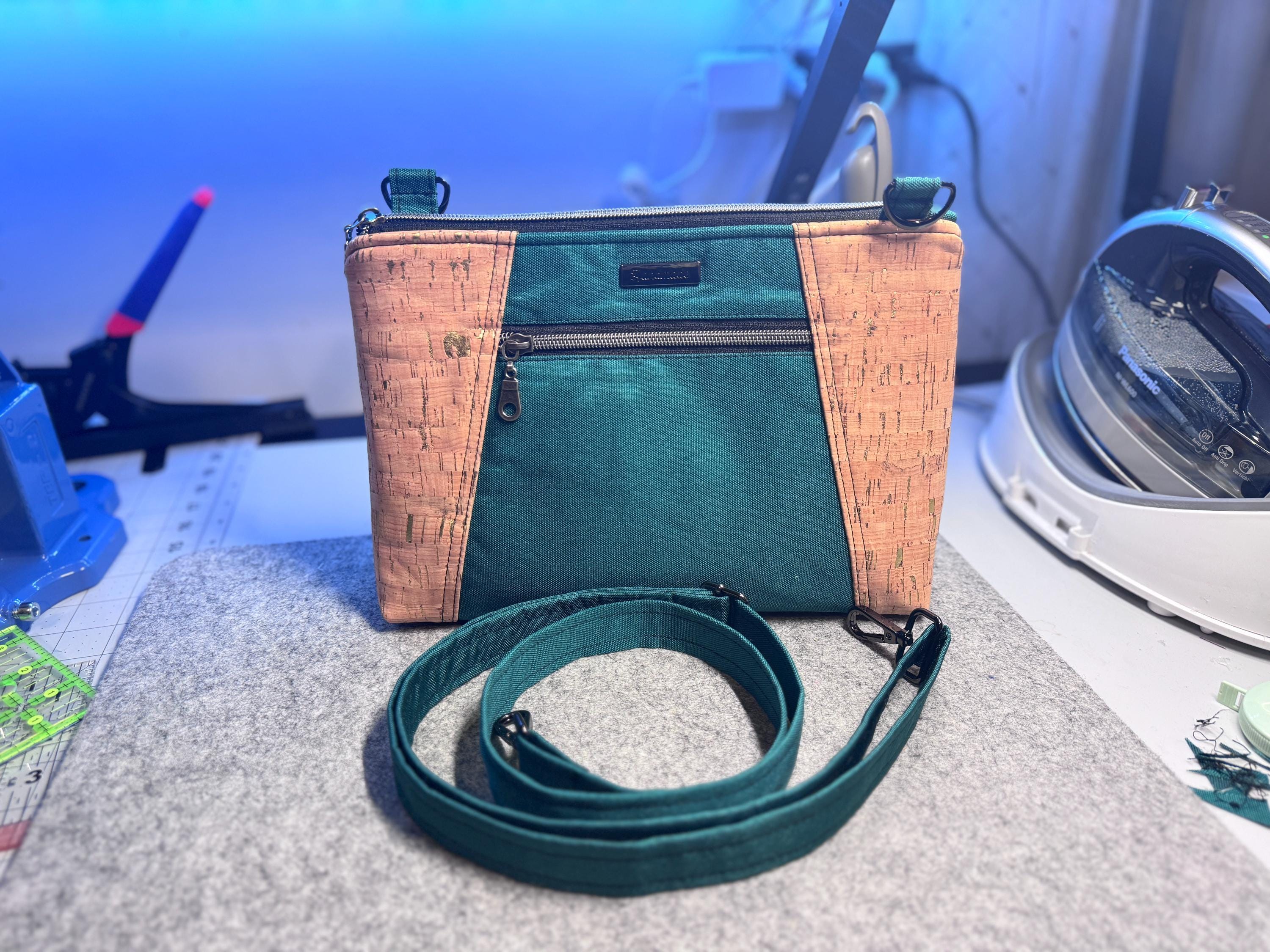 Sunshine Crossbody Bag: Cork & Waterproof Canvas Shoulder Bag