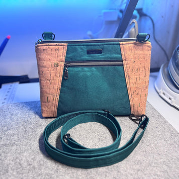 Sunshine Crossbody Bag: Cork & Waterproof Canvas Shoulder Bag