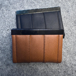 Handmade Small Bi-Fold Wallet – Compact Card Holder with Flip Lock